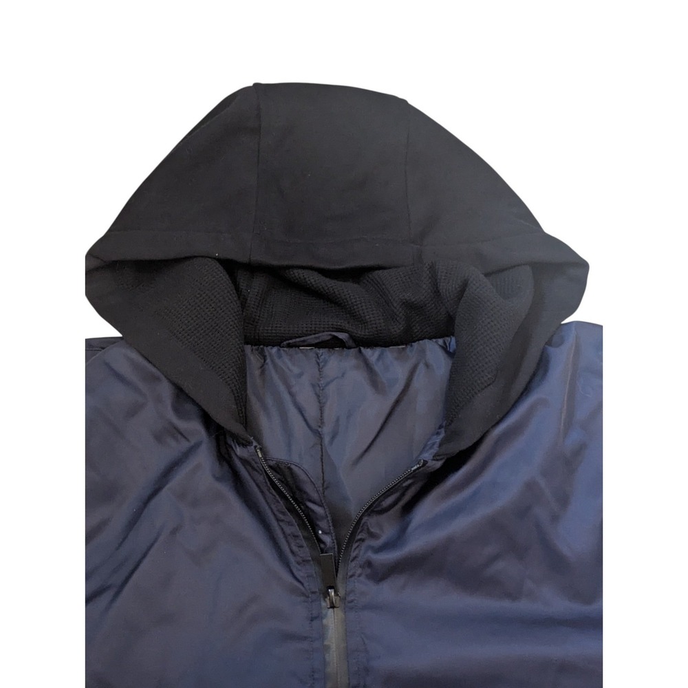 Bench Navy Blue Hooded Bomber Jacket Mens XLT Extra‎ Large Tall DEMO JACKET